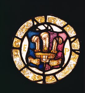 Das Abzeichen und Chiffre von Edward I. als Prinz von Wales, englisch 16. Jahrhundert von Unbekannt Unbekannt