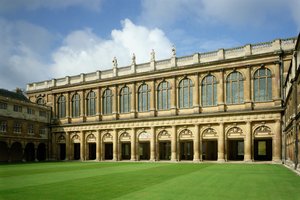 Ansicht des Großen Hofes der Wren Library, Trinity College, Cambridge von Unbekannt Unbekannt