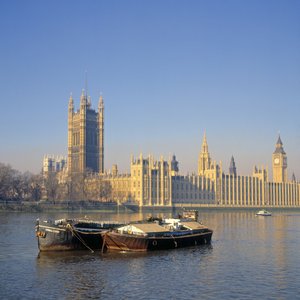 Ansicht der Houses of Parliament, begonnen 1836