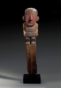 Ein Chimu-Holzfigurenmarker, ca. 1100-1400