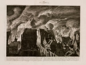 Großes Feuer, Amsterdam, Holland, 27. Juli 1679 von Unbekannt