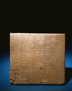 Eine große mehrsäulige Ur III Tafel über aufgelistetes Vieh für Opfergaben, 2047-2038 v. Chr.