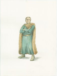 Eine Rekonstruktionsillustration, die Herzog Wilhelm von der Normandie um 1066 zeigt