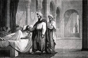 Abulcasis (936-1013), Arzt des Kalifen Al-Hakam II., im Krankenhaus von Cordoba (Spanien) von Unbekannter Künstler