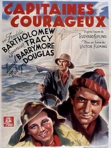 Filmplakat Captains Courageous von Victor Fleming mit Freddie Bartholomew (Kind), Spencer Tracy und Lionel Douglas 1937 (nach Rudyard Kipling)