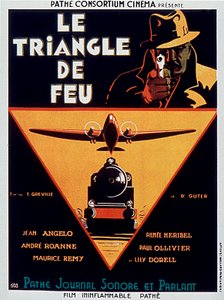 Filmplakat Le triangle de feu von Edmond Greville mit Jean Angelo 1932 von Unbekannt