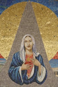 Verkündigungsbasilika: Italienische Jungfrau (Madonna delle lacrime di Siracusa), Nazareth, Israel von Unbekannt