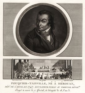 Antoine Quentin Fouquier-Tainville, öffentlicher Ankläger, Revolutionstribunal, guillotiniert 1795 von Unbekannt