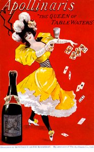 Apollinaris Tafelwasser - frühe 20. Jahrhundert Werbung