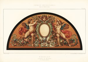 Jugendstil-Paravent im Wroclaw Museum, Polen, 1890 von Unbekannter Künstler