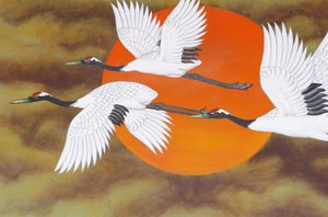 Vogelmalerei im Bongeunsa-Tempel, Seoul, Südkorea von Unbekannt