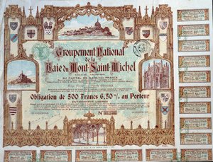 Anleihe von 500 Francs von Unbekannt