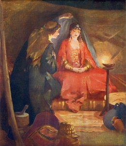 Bräutigam hebt den Schleier der Braut