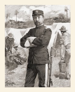 Brigadegeneral Frederick Funston der 20. Kansas Freiwilligen kurz nach seiner Beförderung für Tapferkeit