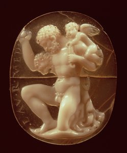 Kamee von Herkules, von Amor besiegt
