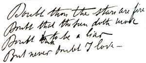 Tagebuchzitat von Alfred Dreyfus aus Hamlet (Gravur)