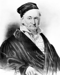 Carl Friedrich Gauss, deutscher Mathematiker, Mitte des 19. Jahrhunderts
