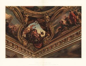 Deckenmalerei aus dem Schloss von Versailles von Unbekannter Künstler