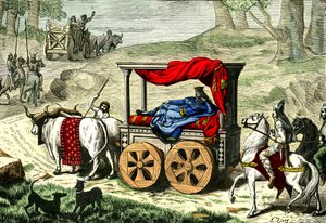Streitwagen eines gallischen Königs, ca. 1850-86 (Illustration)