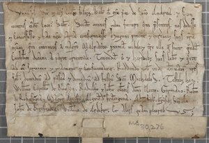 Charta von Walter, Prior von St. Andrews von Unbekannt