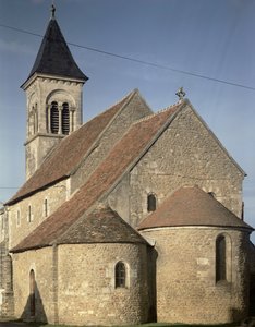 Kirche St. Martin, Vic, Berry, Frankreich, erbaut im 12. Jahrhundert