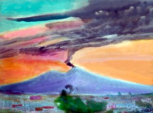 Staub- und Aschewolken