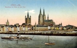 Köln Deutschland Anfang des 20. Jahrhunderts (Postkarte)