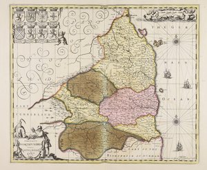 Comitatus Northumbria vernacule Northumberland von Unbekannter Künstler