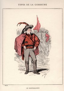 Pariser Kommune: Kostüm des Garibaldien in „Les Communeux“