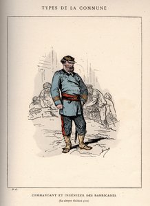 Commune de Paris: Kostüm eines Kommandanten und Ingenieurs der Barrikaden (23) in „Les Communeux“ von Unbekannt