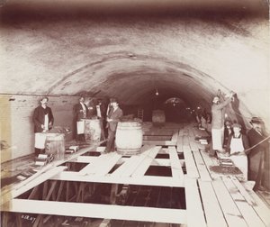 Bau, Tunnel Bau des Rotherhithe-Tunnels, London von Unbekannt