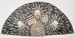 Chormantel aus schwarzem Samt mit aufgestickten Wappen des Herzogs von Burgund, Südniederlande, ca. 1476 von Unbekannt