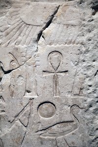 Koptos, Tempelfragment von Sesostris I. (Detail) von Unbekannter Künstler