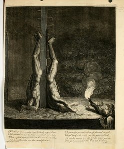 Cornelis Huyberts - Brüder De Witt auf dem Groene Zoodje in Den Haag (Nacht) von Unbekannter Künstler