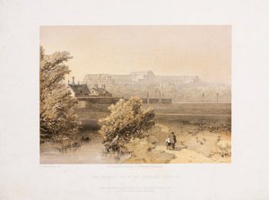 Kristallpalast, nach der Großen Ausstellung Der Kristallpalast vom Bahnhof Anerley, ca. 1855