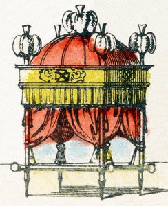 D - Baldachin - Alphabet - Kinderunterhaltung - Image Epinal, populäre Serie ca. 1890