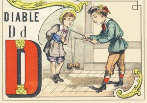 D : Teufel - Spiele-Alphabet, ca. 1890 (Illustration)
