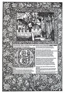 Dekoratives Gedicht von Geoffrey Chaucer von Unbekannt