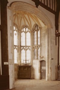 Detail eines Fensters in der Großen Halle, Gainsborough Old Hall, Lincolnshire von Unbekannt