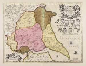 Ducatus Eboracensis pars orientalis = Der Ostteil von Yorkshire von Unbekannter Künstler
