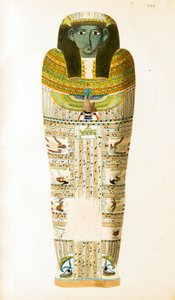 Ägyptischer Sarkophag - Illustration aus dem Atlas von Ägypten von Unknown