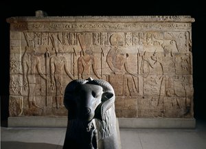 Endwände des Schreins von Pharao Taharqa im Tempel von Amun von Unbekannt