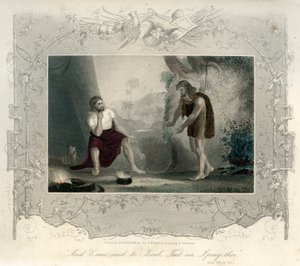 Esau bittet Jakob um Essen - Bibel von Unbekannter Künstler