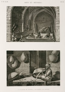 Herstellung, Andere Mattenmacher und Korbflechter, Ägypten, ca. 1798