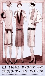 Mode: Kleider im Frühling 1928 von Unbekannter Künstler