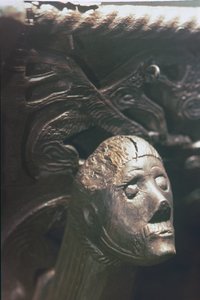 Galionsfigur eines Wikingerlangschiffs, 9. Jahrhundert