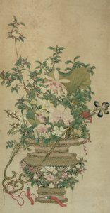 Blumen der vier Jahreszeiten, Qing-Dynastie, 18.-19. Jahrhundert