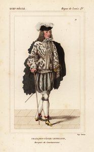 Francois-Cesar Letellier, Marquis de Courtanvaux, Wissenschaftler und Soldat, Mitglied der Akademie der Wissenschaften