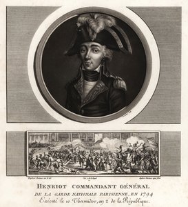 Francois Henriot, Jakobinerführer, Generalleutnant der Pariser Nationalgarde, hingerichtet 1794 von Unbekannt