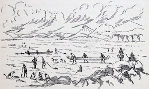 Franklins Expedition zum Polarmeer auf dem Eis von Unbekannter Künstler